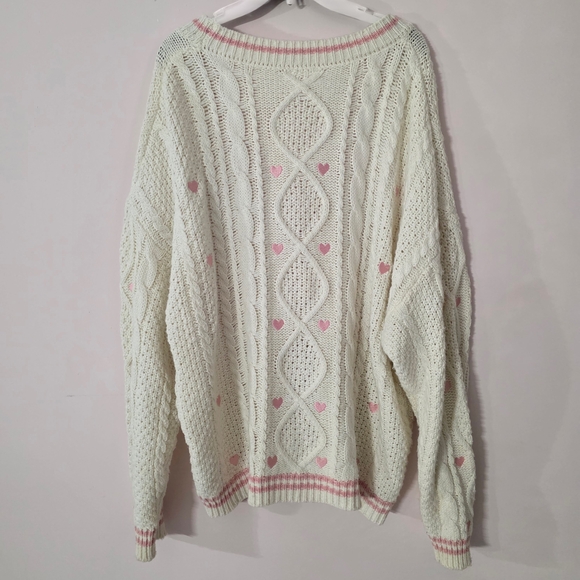 Taylor Swift Lover Cardigan XL/2XL • Pink Heart Knit • Official Swiftie Merch - Picture 2 of 6